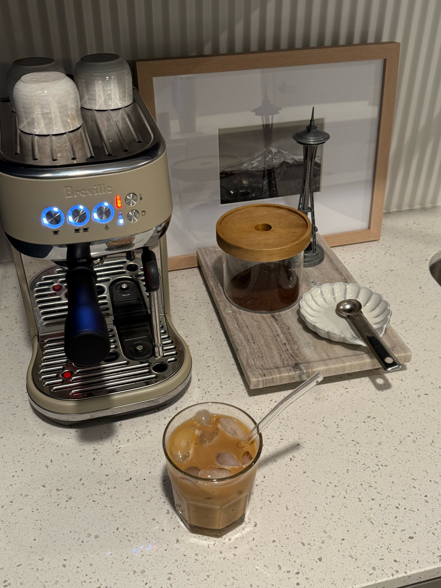 at home barista set up