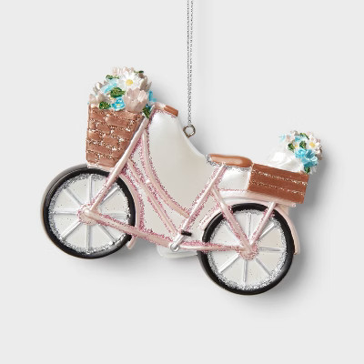 Bicycle with Flowers Christmas Tree Ornament - Wondershop™ | Target