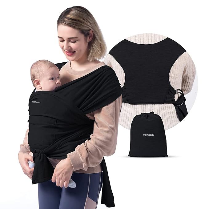 Momcozy Baby Wrap Carrier, Easy to Wear Infant Carrier Slings, Lightweight Hands Free Baby Sling,... | Amazon (US)