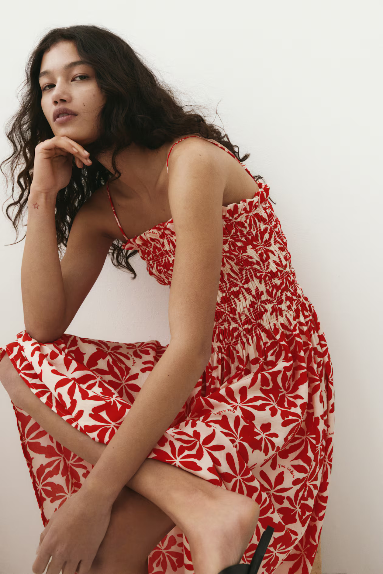 Smocked-Bodice Strappy Dress | H&M (US + CA)