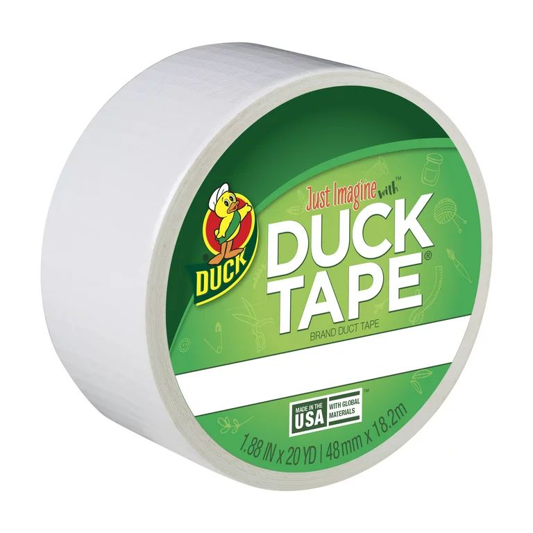 Duck Brand 1.88 in. x 20 yd. White Colored Duct Tape | Walmart (US)