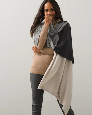Cashmere-Wool Blend Travel Wrap | Chico's
