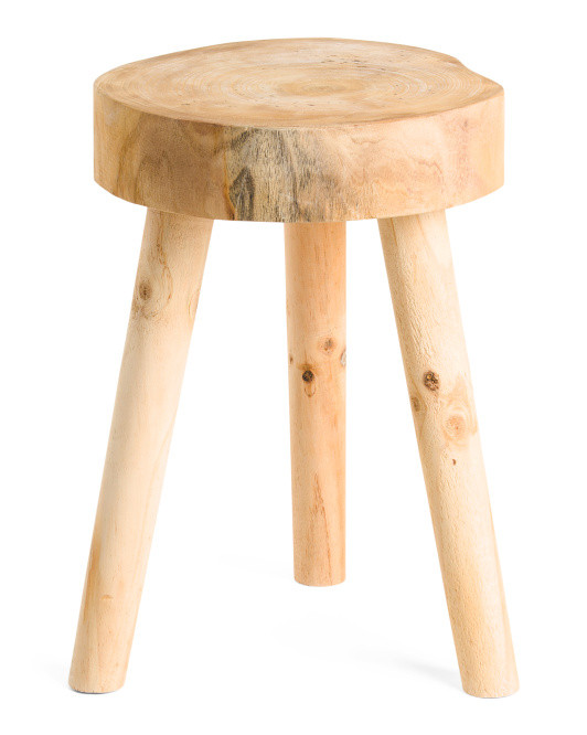 23in Wooden Stool | Chairs & Seating | Marshalls | Marshalls