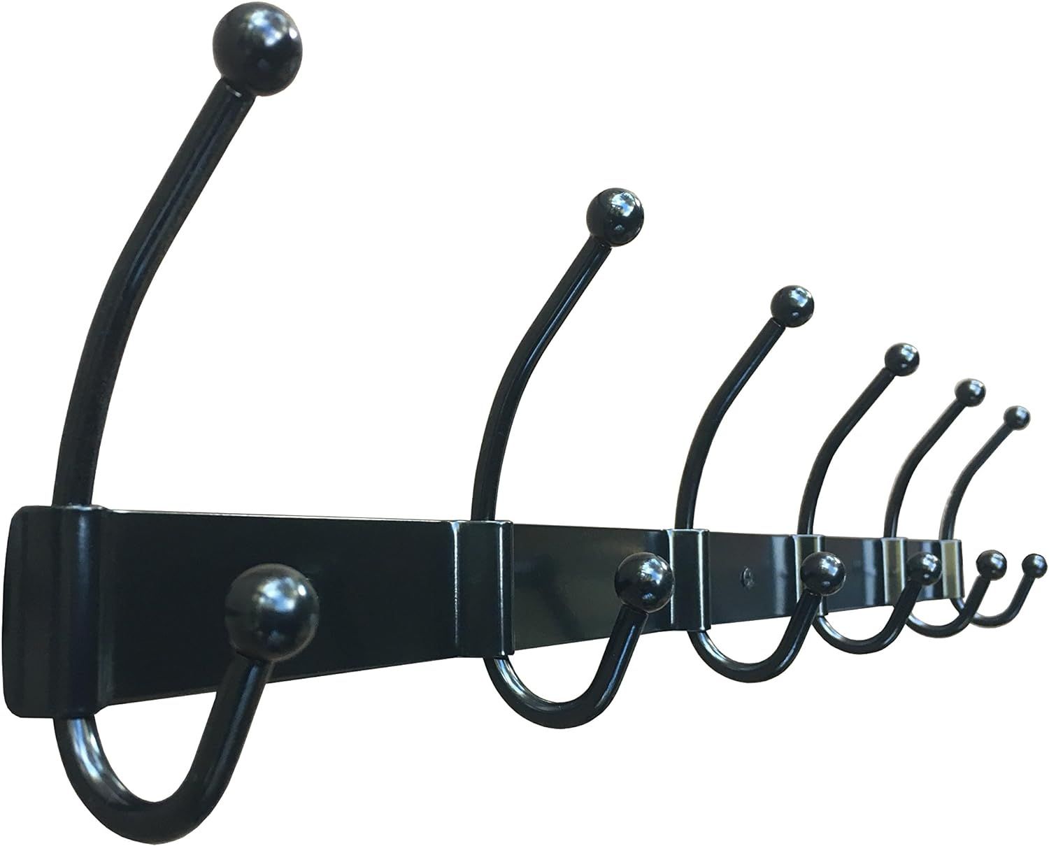 Wall Mounted Coat Rack with 6 Double Hooks - Heavy Duty 23 inch Long Iron Wall Hooks for Home Org... | Amazon (US)