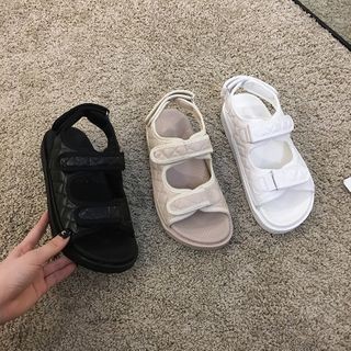 white dad sandals