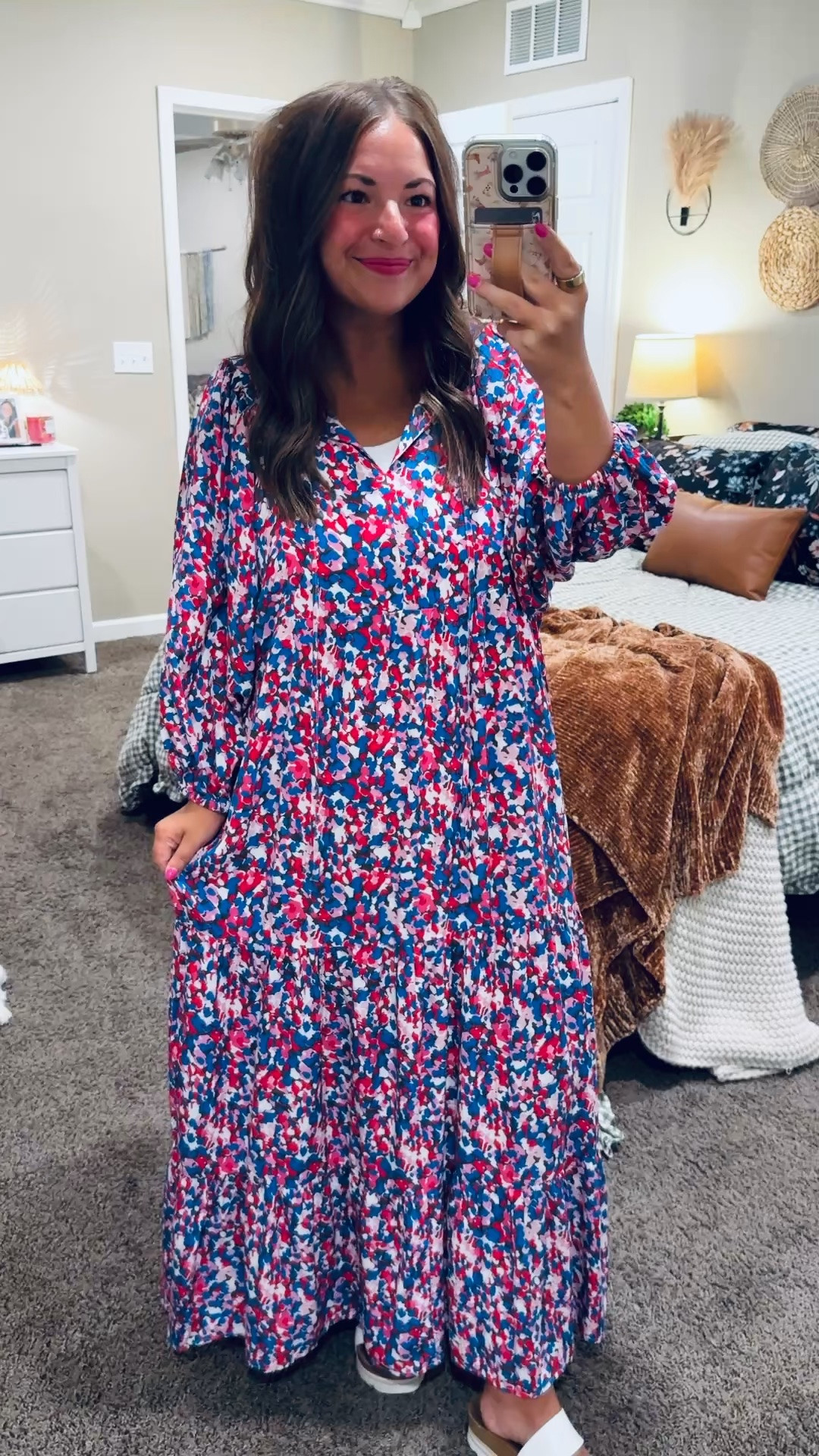 This Amazon maxi dress is colorful, comfy, and so easy to wear! 💕 The flowy fit makes it a great option for the classroom, church, and beyond! 


sandals: fit true to size // wearing a 5
dress: fits true to size // wearing a large 

 #LTKootd #LTKMidsize #LTKWorkwear