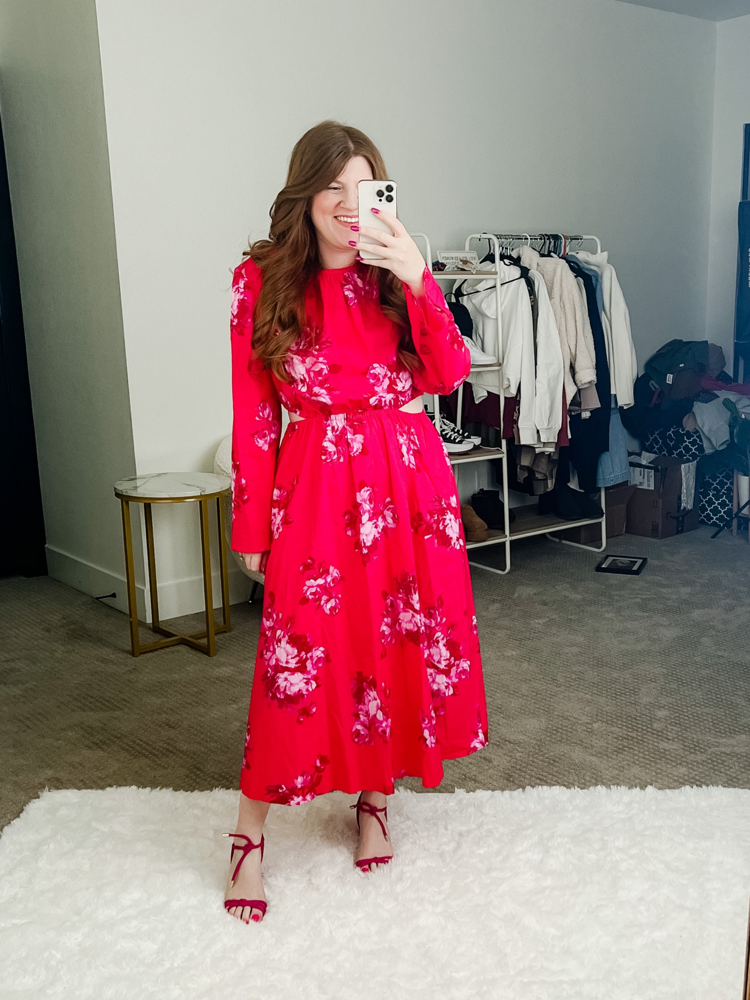knee length dresses for ladies Strapless Long Wedding-Guest Dress with Neckline Bow– PromGirl