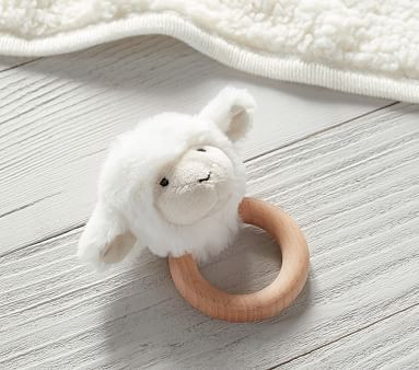 Lamb Critter Rattle | Pottery Barn Kids