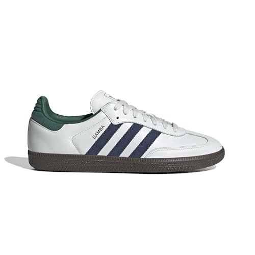 adidas Samba OG Mens Shoes, Core Black/Cloud White/Collegiate Green, Size 6 | Amazon (US)