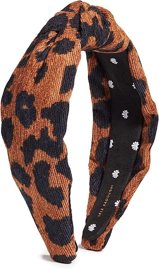 Lele Sadoughi Women's Silk Leopard Knotted Headband | Amazon (US)