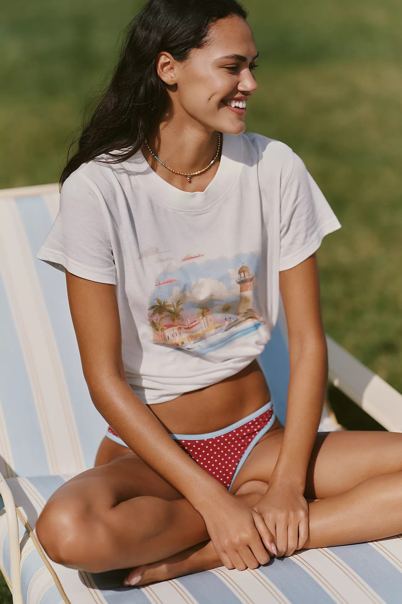 Celandine Graphic Crew-Neck T-Shirt | Anthropologie (US)