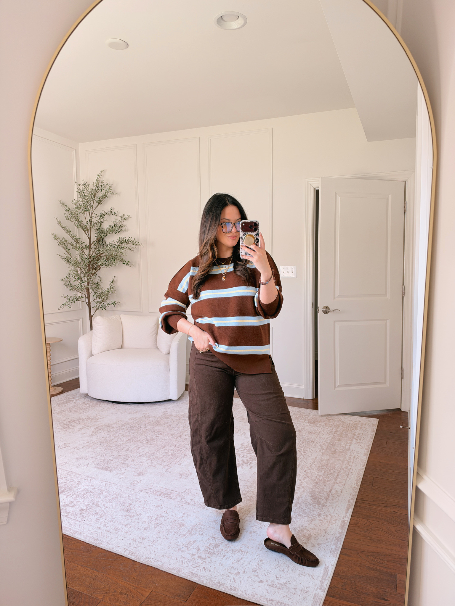 Wearing an XL in both pieces 

 #LTKSeasonal #LTKMidsize