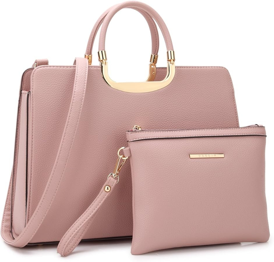 Womens Handbag Top Handle Shoulder Bag Tote Satchel Purse Work Bag with Matching Wallet | Amazon (US)