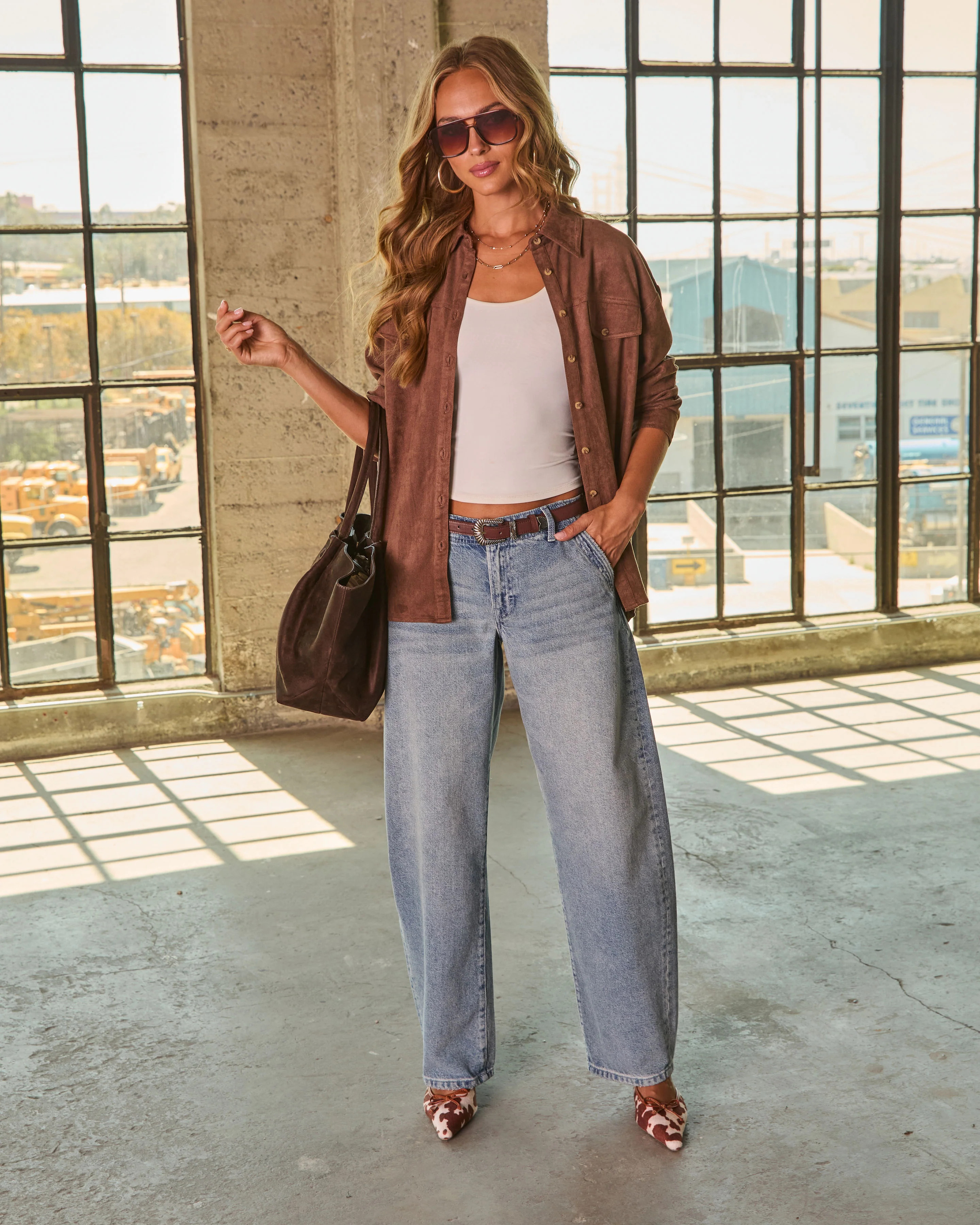 Emrie Mid Rise Barrel Leg Jeans | VICI