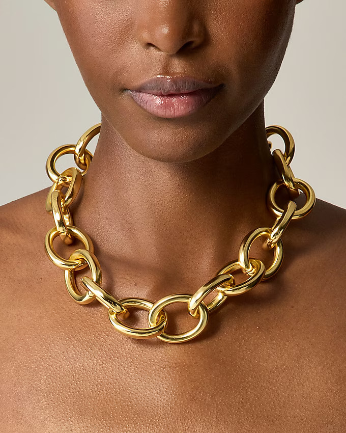 Rounded chainlink necklace | J. Crew US