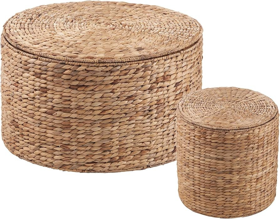 SEI Furniture Satalia Table Set, Natural | Amazon (US)