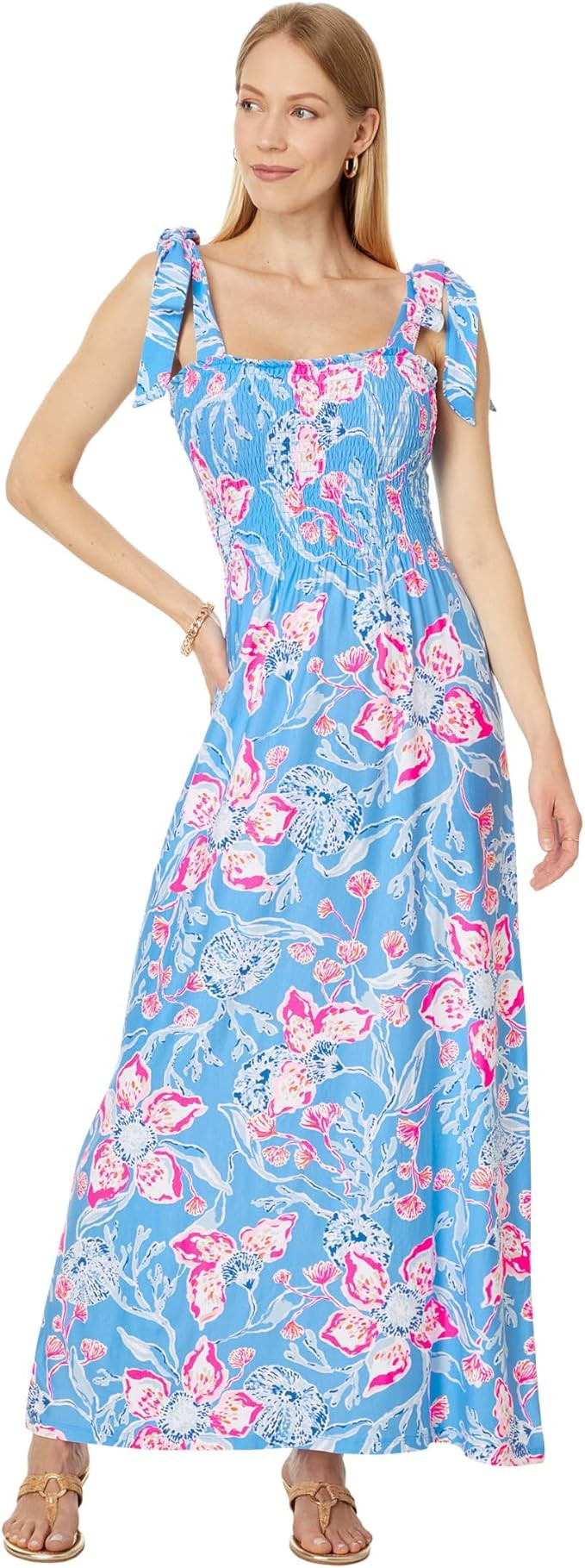 Lilly Pulitzer Women's Kailua Smocked Maxi Dress | Amazon (US)