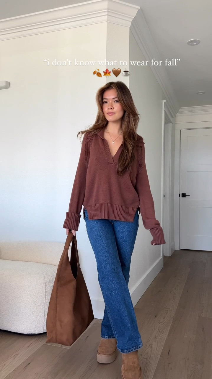 “I don't know what to wear for fall” fall outfit ideas 🍁🍂☕✨ #falloutfits #jeans #boots