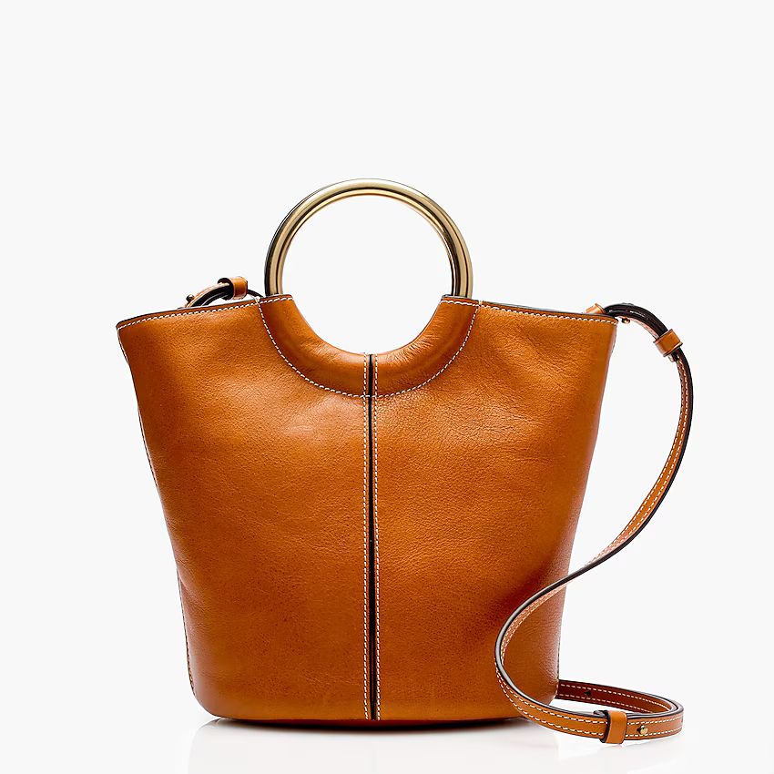 Bracelet bucket bag in Italian leather | J.Crew US