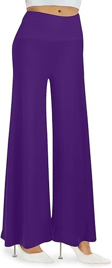 Arolina Women's Stretchy Wide Leg Palazzo Lounge Pants Casual Comfy High Waist Palazzo Pants | Amazon (US)