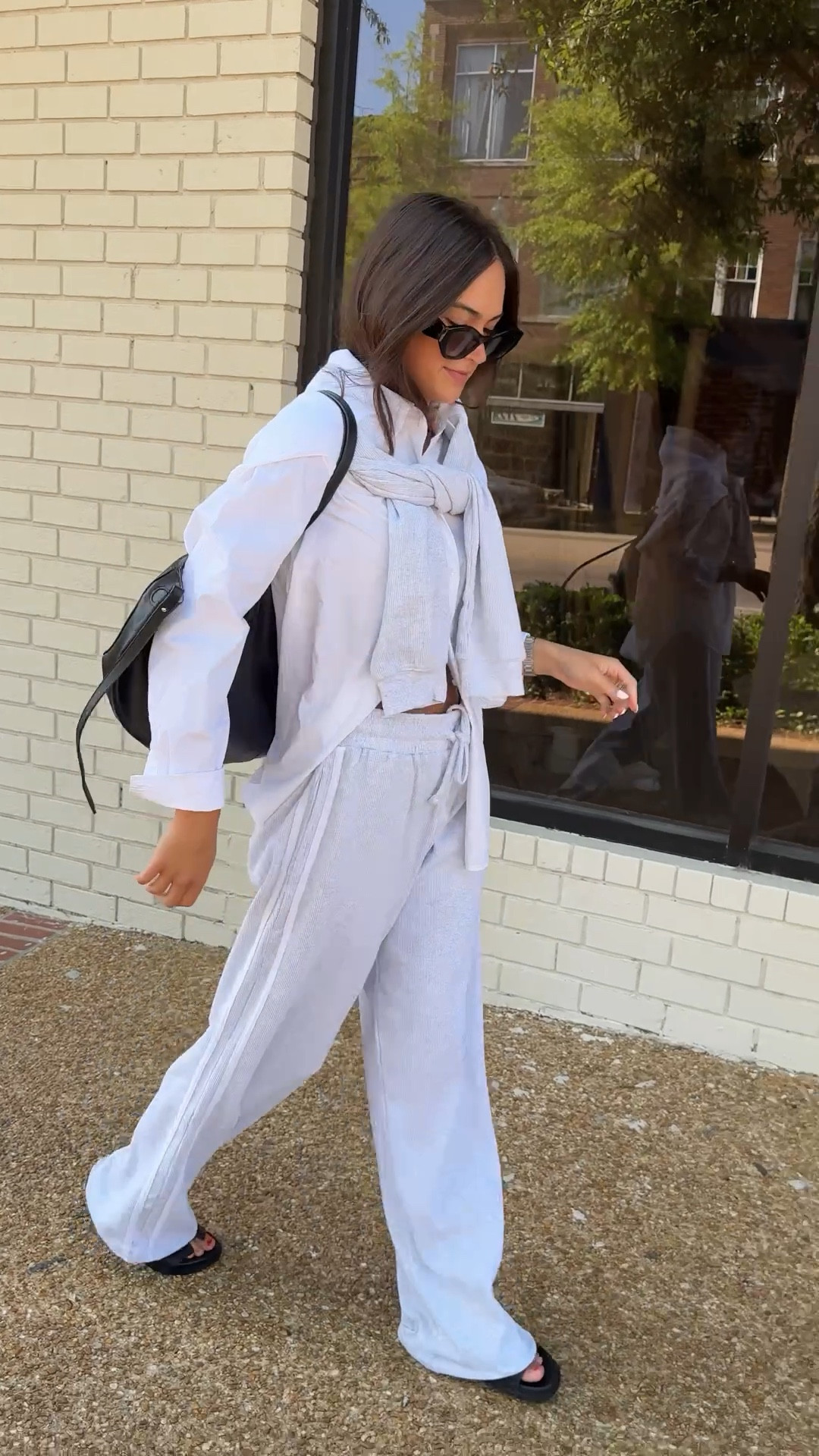 spring outfit inspo! loving the stripes feels a little more elevated and sporty! 

#LTKootd