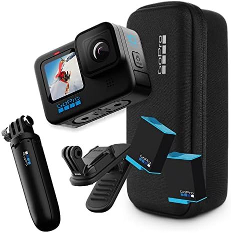 GoPro HERO10 Black Accessory Bundle - Includes HERO10 Black Camera, Shorty (Mini Extension Pole +... | Amazon (US)