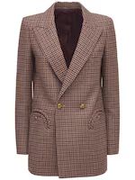 Blazé Milano - Svea wool double breasted blazer - Multicolor | Luisaviaroma | Luisaviaroma