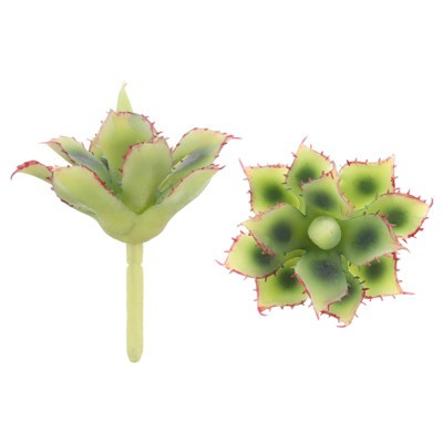 Unique Bargains Artificial Succulents, Artificial Succulents Plant Fake Faux Flower Green | Target