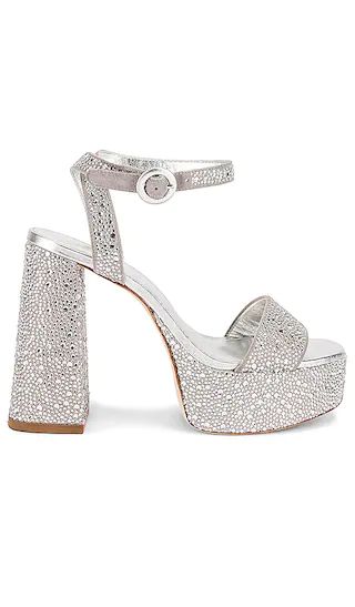 Dolly Crystal Platform in Gray & Crystal | Revolve Clothing (Global)