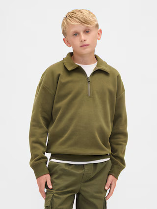 Kids VintageSoft Quarter-Zip Pullover | Gap (US)