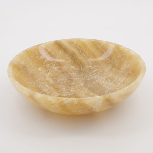 Beige Onyx Bowl 6x25cm | TK Maxx