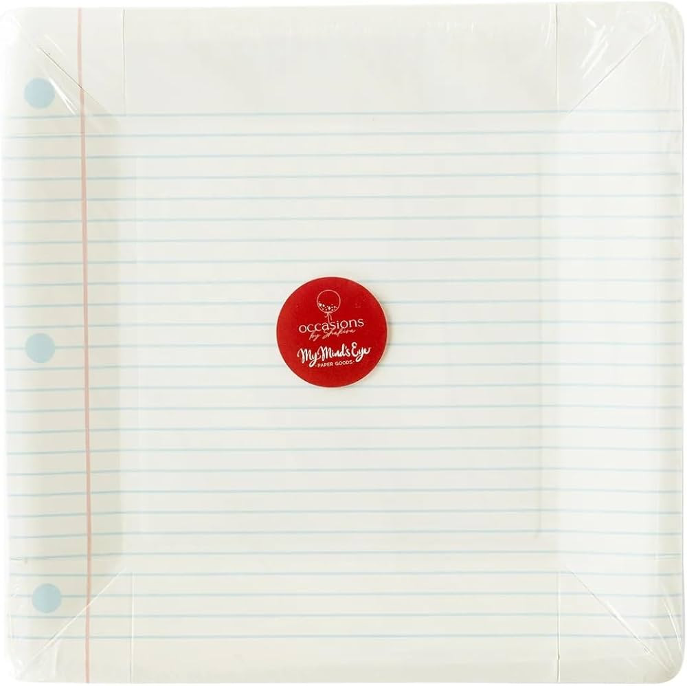 My Mind's Eye Notebook Paper Plate | Amazon (US)