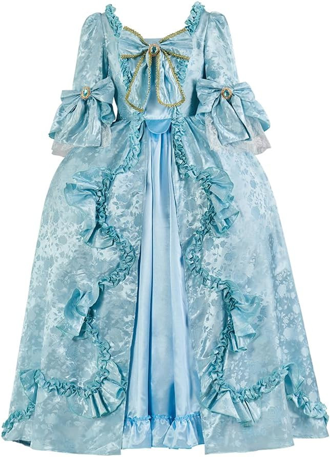 18th Century Victorian Rococo Baroque French Royal Court Queen Marie Antoinette Costume Georgian ... | Amazon (US)