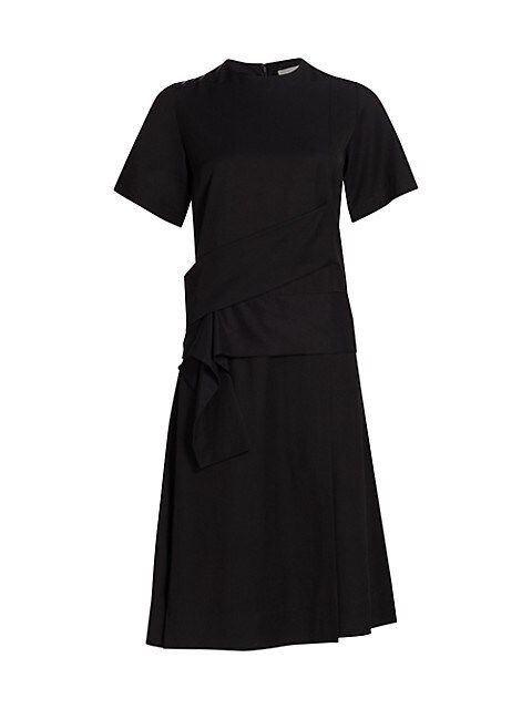 Cross Strap Silk T-Shirt Dress | Saks Fifth Avenue