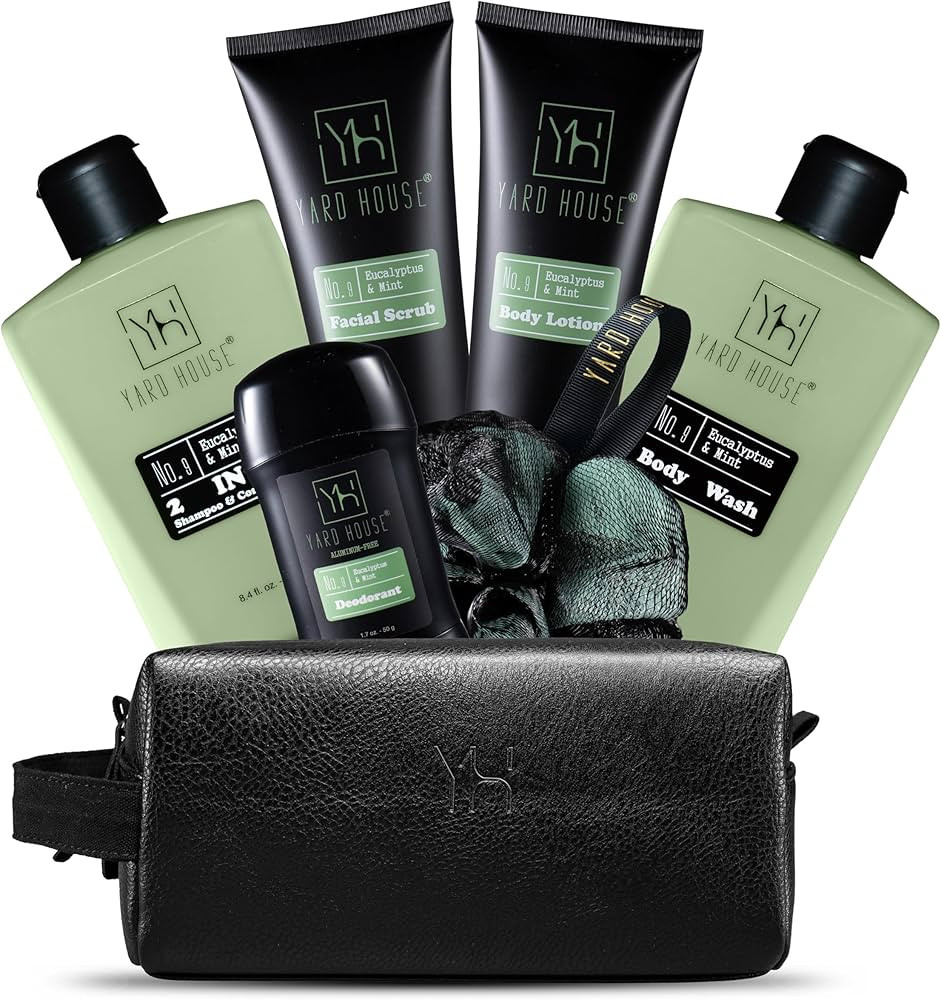 Mens Luxury Bath and Body Gift Set For Him - Skin Care Kit in Eucalyptus and Mint - Fathers Day B... | Amazon (US)