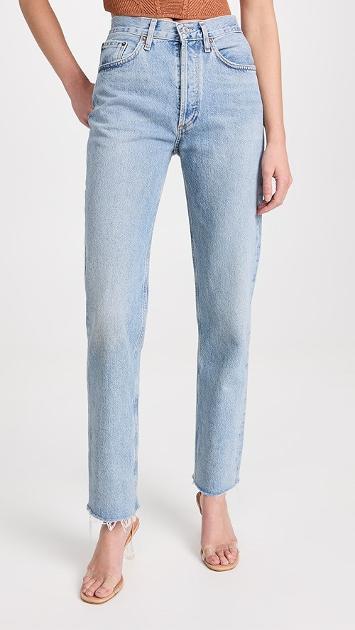Mid Rise Vintage Straight Leg Jeans | Shopbop