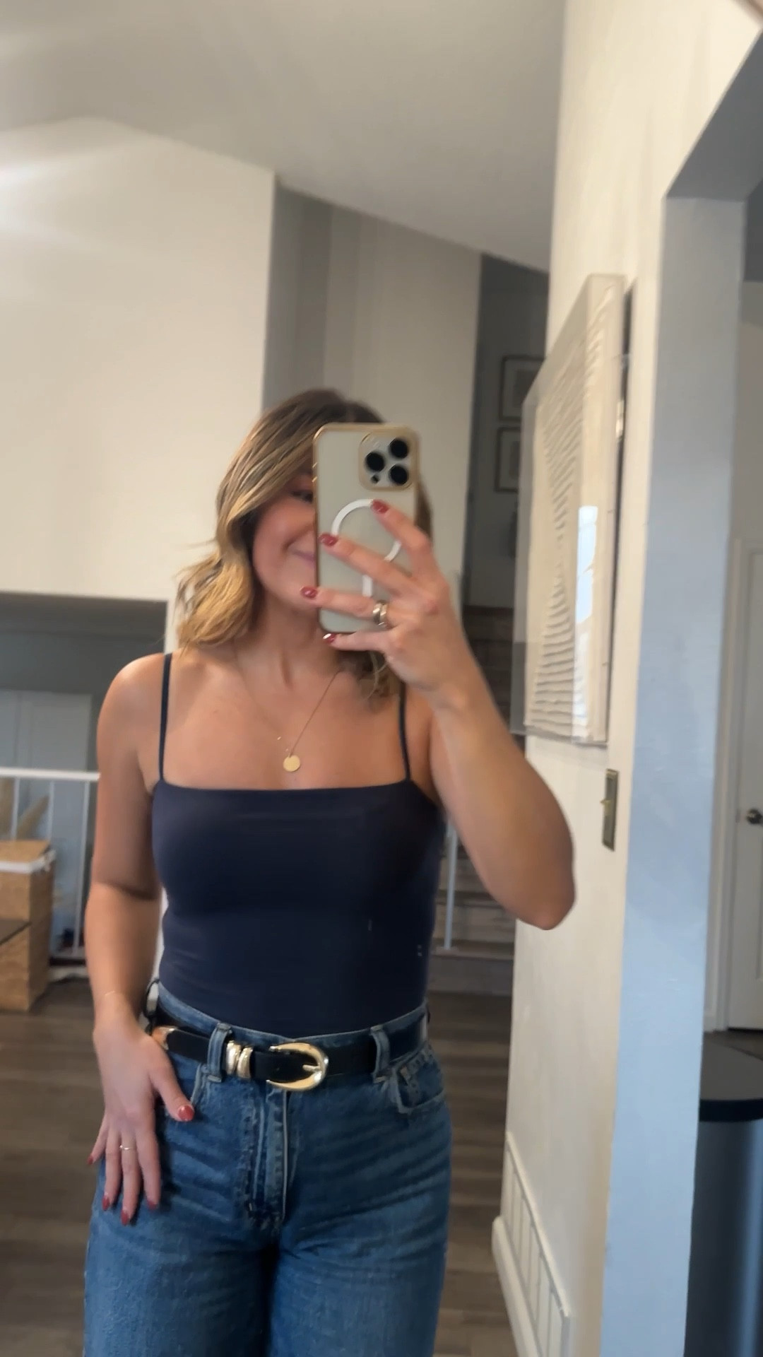 This top from Amazon is so good! The quality is amazing, I recently discovered this brand and I’m completely hooked! Quality is amazing! 
Top size xs
Jeans size 25

#LTKootd