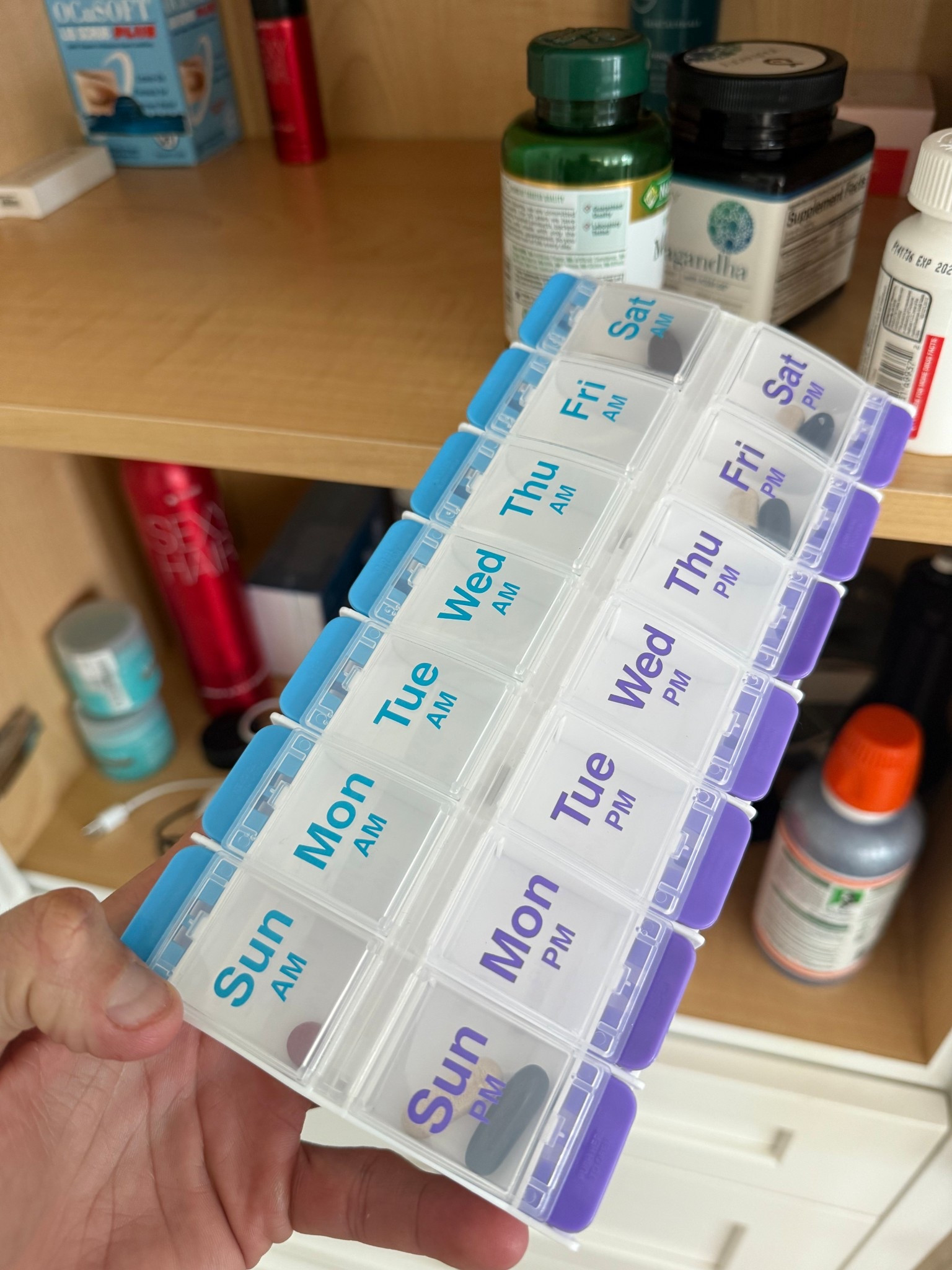 Turning 43 has made me more on top of my health and wellness. This vitamin organizer helps me keep everything in orderr

#LTKMens #LTKFindsUnder50 #LTKBeauty