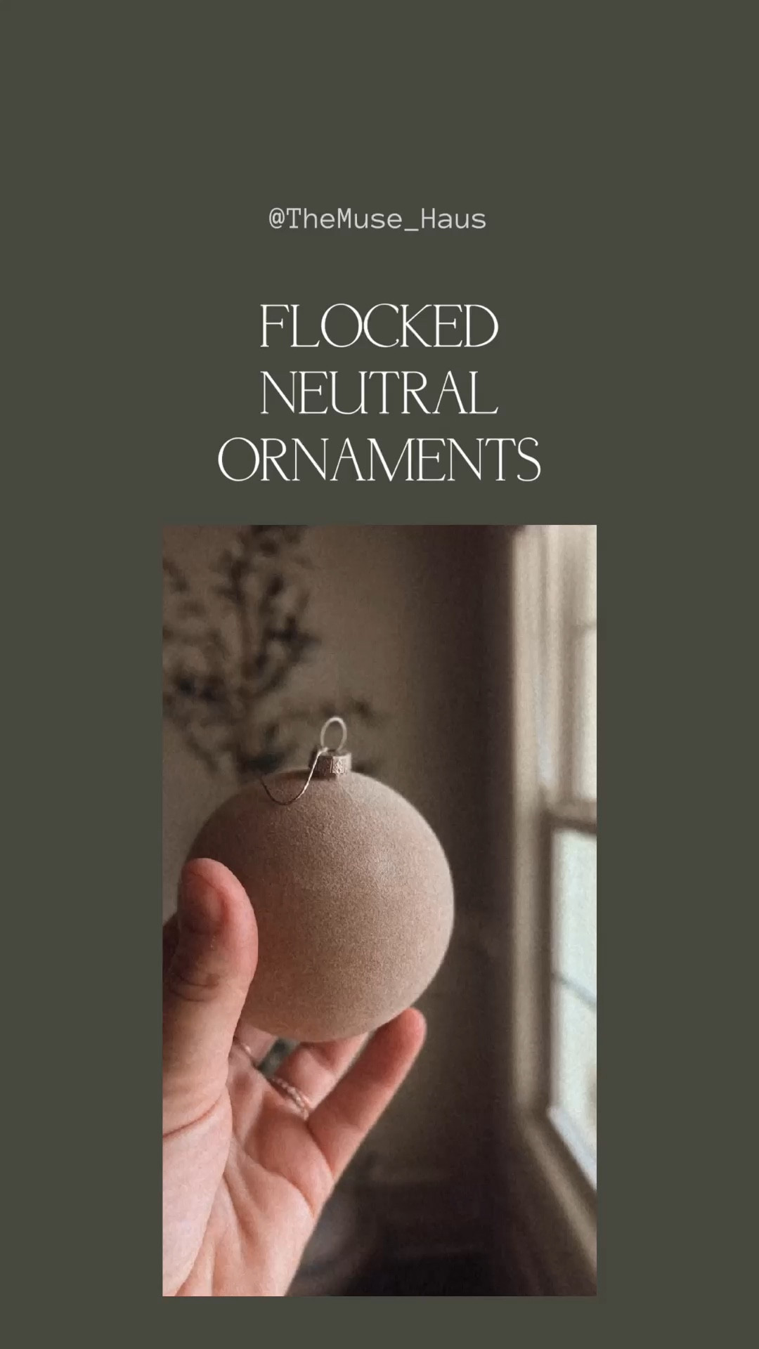 The perfect neutral flocked ornament! 

#LTKVideo #LTKHolidaySale #LTKHoliday
