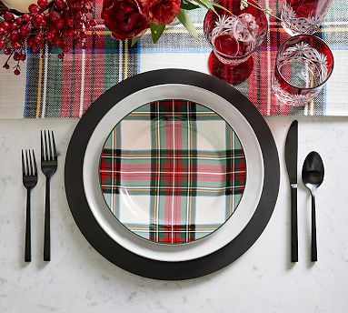 Stewart Plaid Stoneware Salad Plates - Set of 4 | Pottery Barn (US)