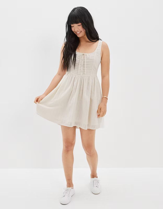 AE Pintuck Mini Dress | American Eagle Outfitters (US & CA)