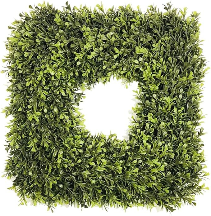 Regency International Square Artificial Spring Boxwood Wreath 16" | Amazon (US)
