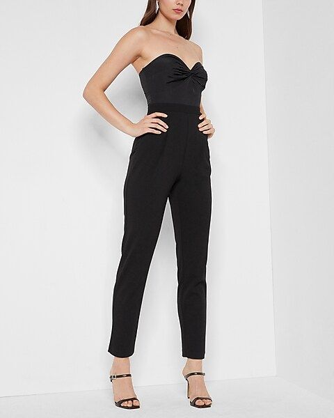 Off The Shoulder Puff Sleeve Jumpsuit | Express