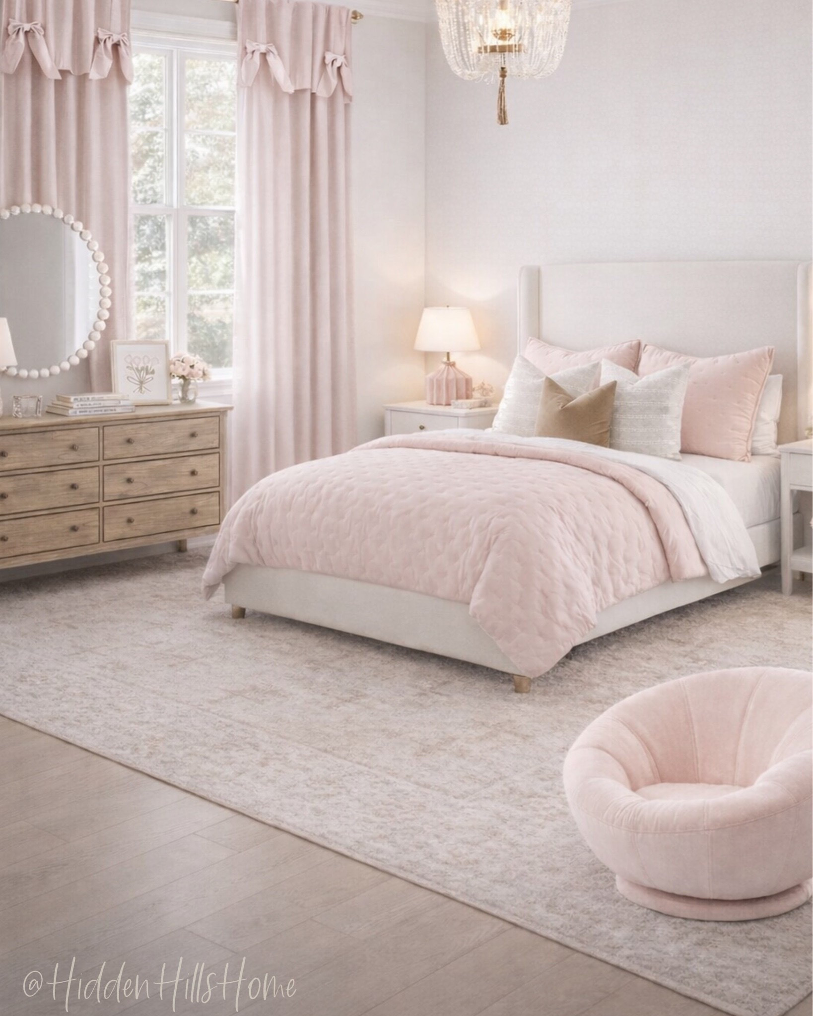 Girls bedroom decor mood board, girls room decor ideas, girls bedroom inspiration, home decor ideas #girlsroom