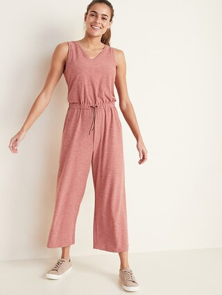 Breathe ON V-Neck Wide-Leg Jumpsuit for Women | Old Navy (US)