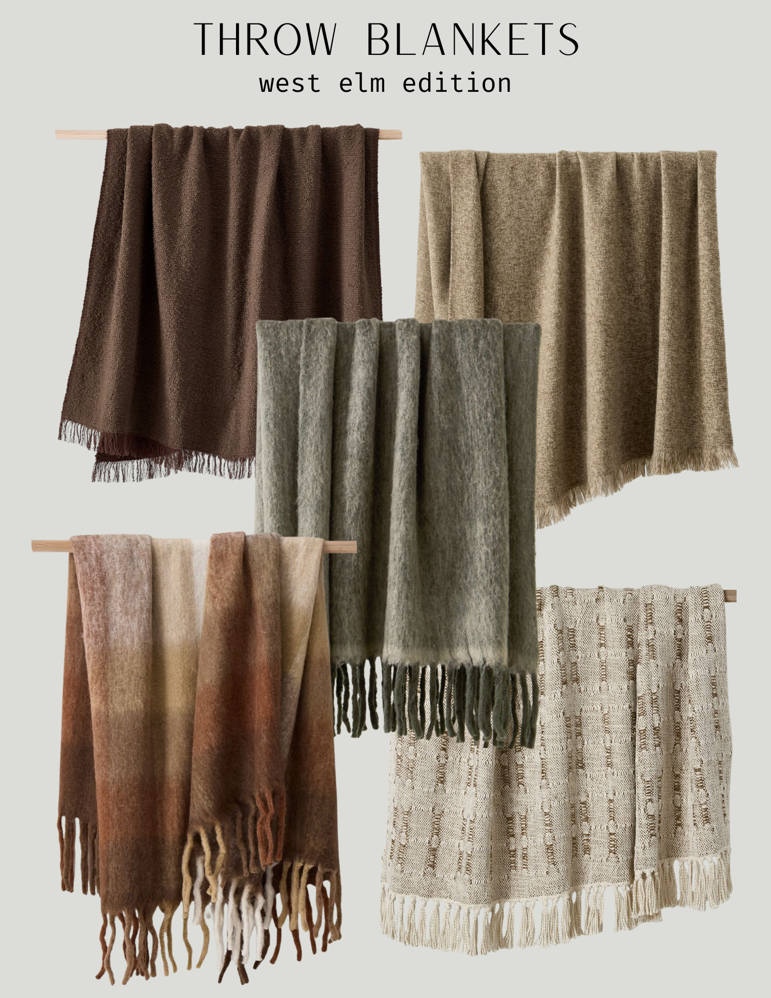 West Elm throw blankets 🤍
 

#LTKHome #LTKSaleAlert #LTKU