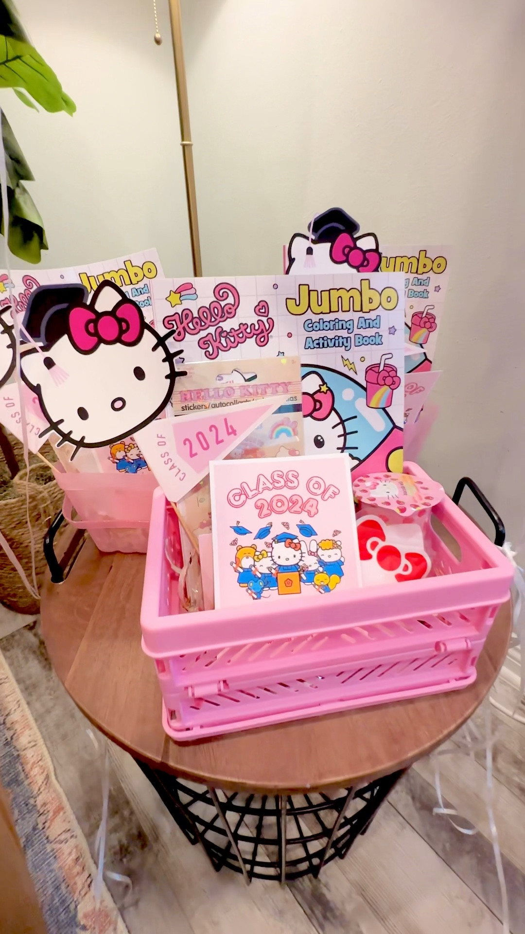 "Celebrating my daughter's Pre-K graduation with the cutest Hello Kitty gift basket! 🎓🎀 #ProudMom #PreKGrad #HelloKitty#gradgift #kidsgraduation #kidsgiftidea #fivebelow #worldmarket #hellokittythemed #hellokittyparty

#LTKParties #LTKFamily #LTKKids
