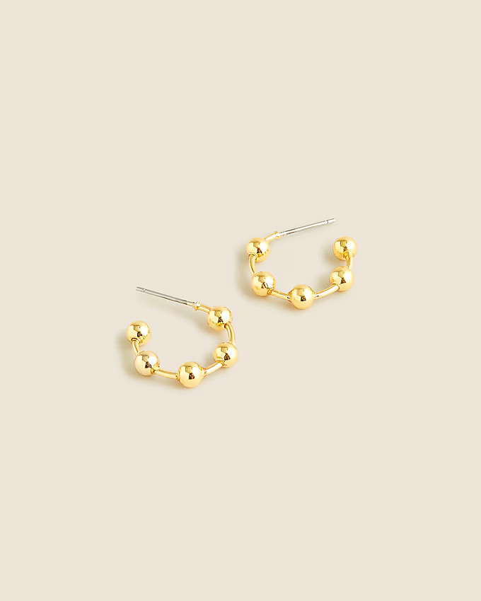 Beaded hoop earrings | J. Crew US