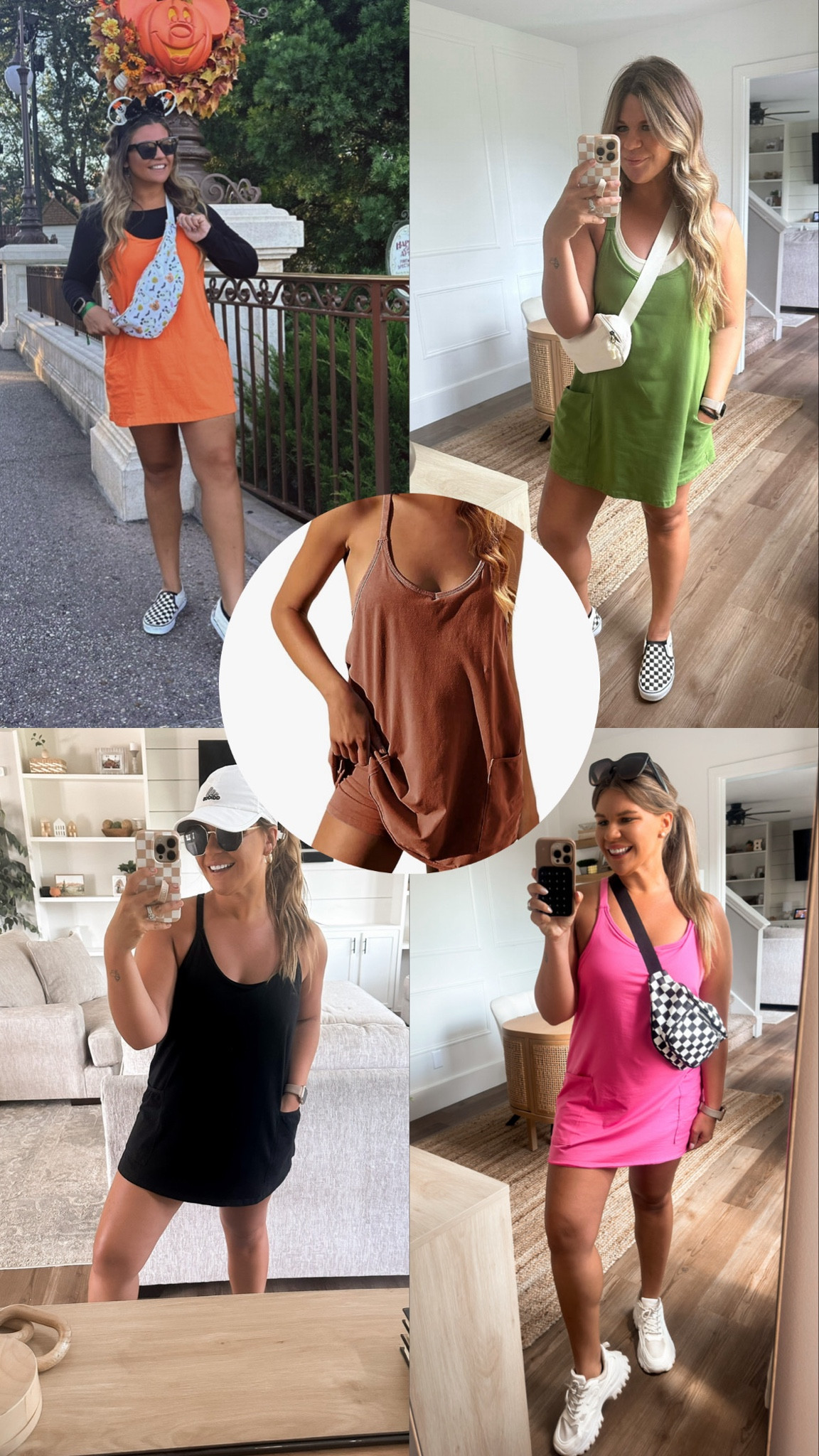 Obsessed with these Amazon active dresses with built-in shorts bodysuit. It’s a great free people moment dupe! I’m usually between sizes small and medium and sized up to a med for a loose fit. Perfect summer outfit. I have in several colors and just ordered in the new rust color. Many colors are on sale  

#LTKSaleAlert #LTKFindsUnder50 #LTKStyleTip