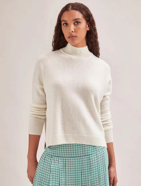 Johanna Cashmere Jumper - Cream | Cefinn